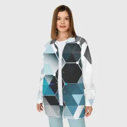 Женская рубашка oversize 3D Абстракция Flo - фото 2