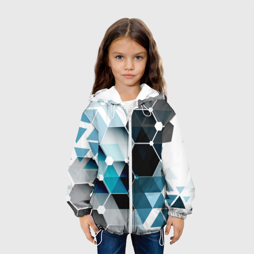 Детская куртка 3D Абстракция Flo, цвет белый - фото 4