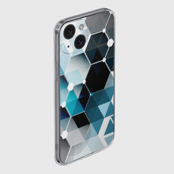 Чехол для iPhone 15 силиконовый с защитой камеры Абстракция Flo - фото 2