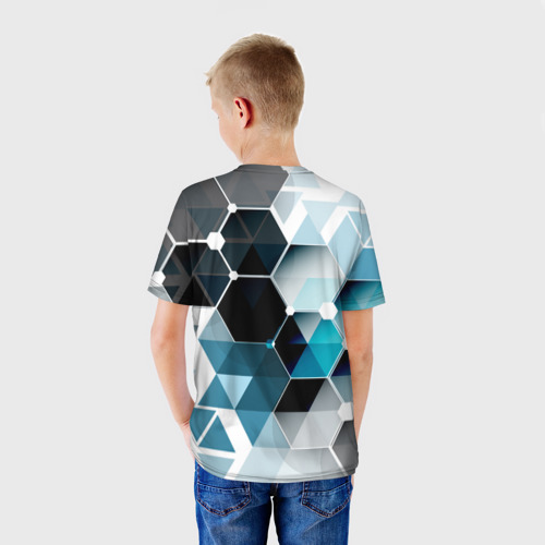 Детская футболка 3D Абстракция Flo, цвет 3D печать - фото 4