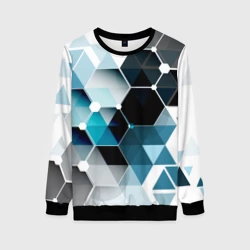 Женский свитшот 3D Абстракция Flo