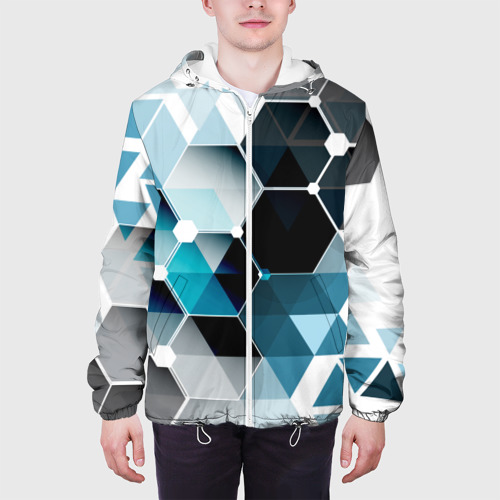 Мужская куртка 3D Абстракция Flo, цвет 3D печать - фото 4