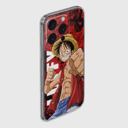 Чехол для iPhone 16 Pro Max силиконовый с защитой камеры Манки Д. Луффи, One Piece - фото 2