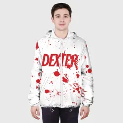 Мужская куртка 3D Dexter logo - брызги крови - фото 2