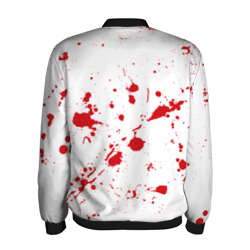 Мужской бомбер 3D Dexter logo - брызги крови