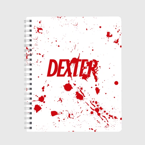 Тетрадь Dexter logo - брызги крови