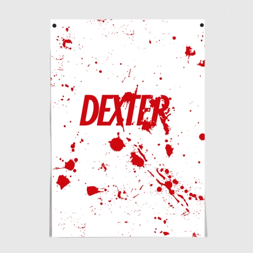 Постер Dexter logo - брызги крови