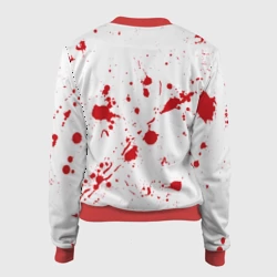 Женский бомбер 3D Dexter logo - брызги крови
