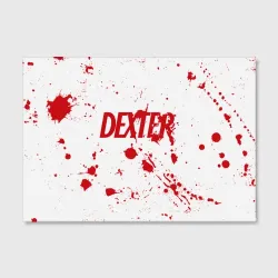 Холст прямоугольный Dexter logo - брызги крови - фото 2