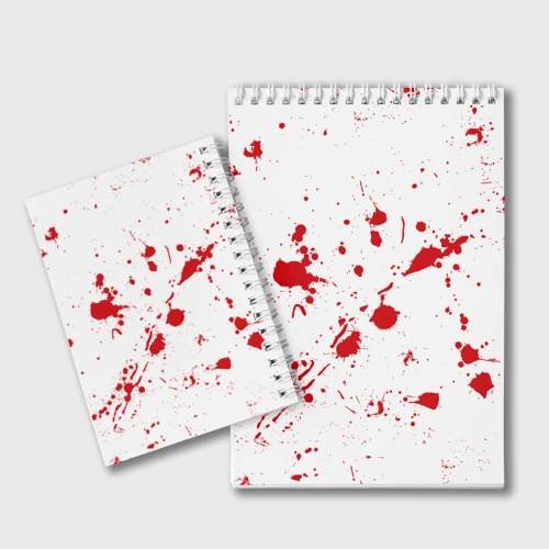 Блокнот Dexter logo - брызги крови