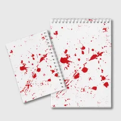Блокнот Dexter logo - брызги крови