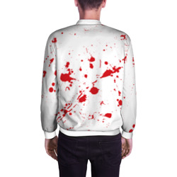 Мужской бомбер 3D Dexter logo - брызги крови - фото 2