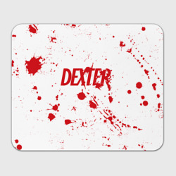 Прямоугольный коврик для мышки Dexter logo - брызги крови