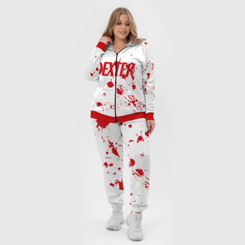 Женский костюм 3D Dexter logo - брызги крови, цвет красный - фото 5