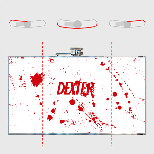 Фляга Dexter logo - брызги крови - фото 5