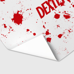 Бумага для упаковки 3D Dexter logo - брызги крови - фото 2