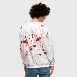 Мужской свитшот 3D Dexter logo - брызги крови - фото 2