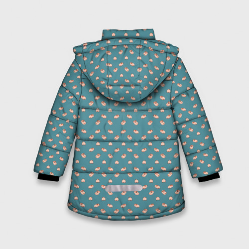 Зимняя куртка для девочек 3D Паттерн хомячков, цвет черный - фото 2