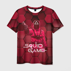 Игра в кальмара  красные  кубы – Мужская футболка 3D с принтом купить со скидкой в -26%