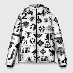 Мужская зимняя куртка 3D Destiny 2 logo pattern Дестини