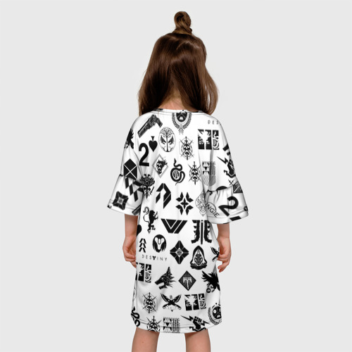 Детское платье 3D Destiny 2 logo pattern Дестини - фото 5