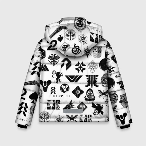 Зимняя куртка для мальчиков 3D Destiny 2 logo pattern Дестини, цвет черный - фото 2