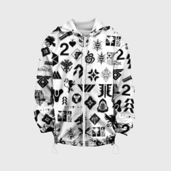 Детская куртка 3D Destiny 2 logo pattern Дестини