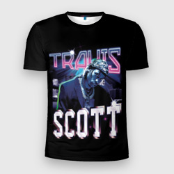 Мужская футболка 3D Slim Travis Scott RAP