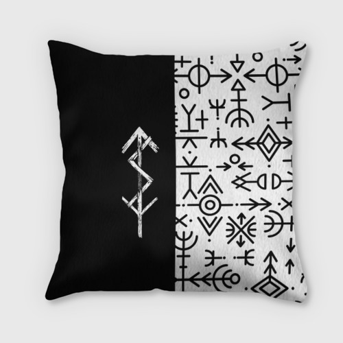 Подушка 3D Паттерн руны runes
