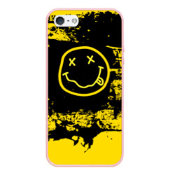 Чехол для iPhone 5/5S матовый Нирвана Гранж Nirvana Smile