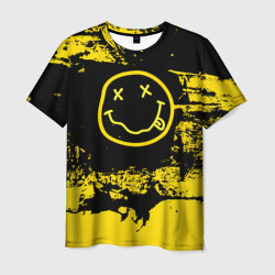 Мужская футболка 3D Нирвана Гранж Nirvana Smile