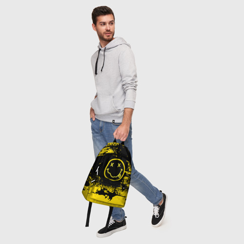 Рюкзак 3D с принтом Нирвана Гранж Nirvana Smile, фото #5
