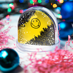 Игрушка Снежный шар Nirvana Smile Нирвана Рваный Паттерн - фото 2