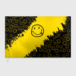 Флаг 3D Nirvana Smile Нирвана Рваный Паттерн