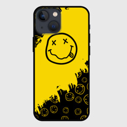 Чехол для iPhone 13 mini Nirvana Smile Нирвана Рваный Паттерн