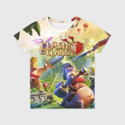Детская футболка 3D Clash of Clans битва кланов