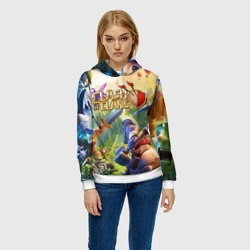 Женская толстовка 3D Clash of Clans битва кланов - фото 2