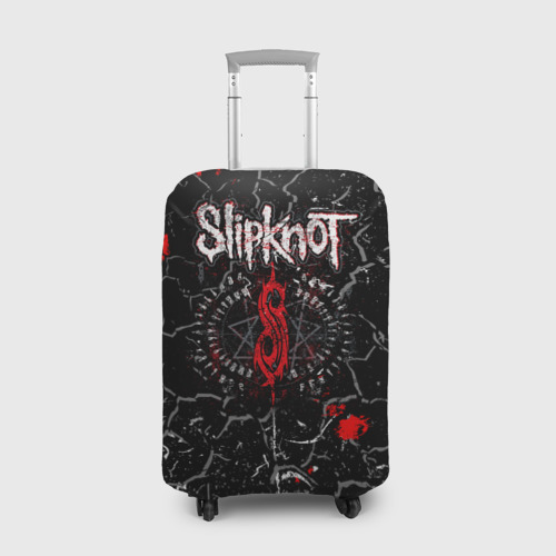 Чехол для чемодана с принтом Slipknot Rock Слипкнот Музыка Рок Гранж, вид спереди №1