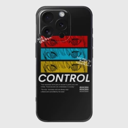 Чехол для iPhone 16 Pro силиконовый с защитой камеры Макима следит за тобой Человек бензопила