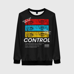 Женский свитшот 3D Макима следит за тобой Человек бензопила