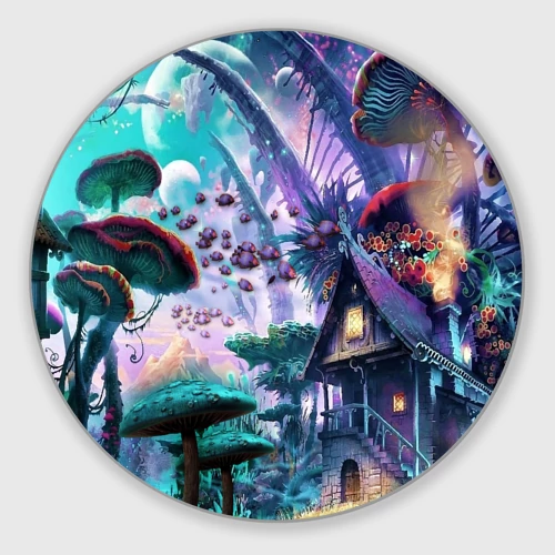Круглый коврик для мышки FantasyFish