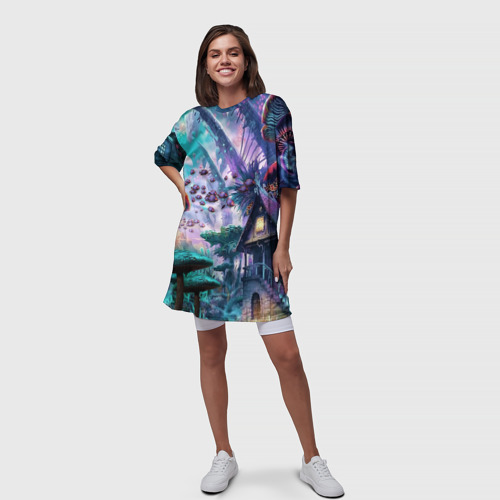Платье-футболка 3D FantasyFish, цвет 3D печать - фото 5