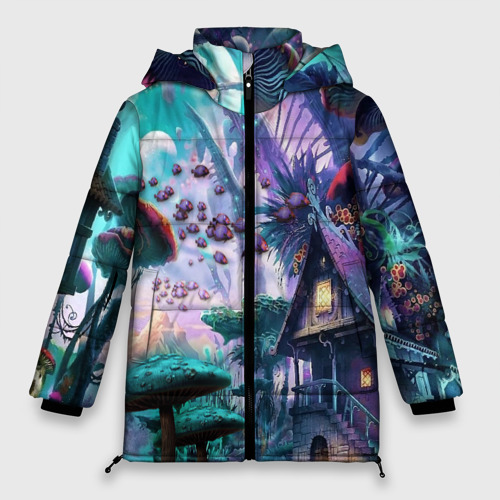 Женская зимняя куртка Oversize FantasyFish, цвет светло-серый