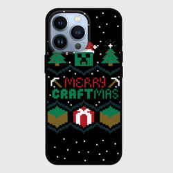 Чехол для iPhone 13 Pro Minecraft christmas