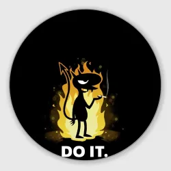 Круглый коврик для мышки Чертенок Do it