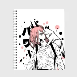 Тетрадь Power с котиком - Chainsaw Man