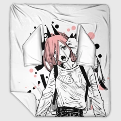 Плед с рукавами Power с котиком - Chainsaw Man