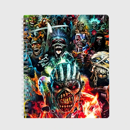 Тетрадь Iron Maiden allover