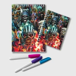 Блокнот Iron Maiden allover