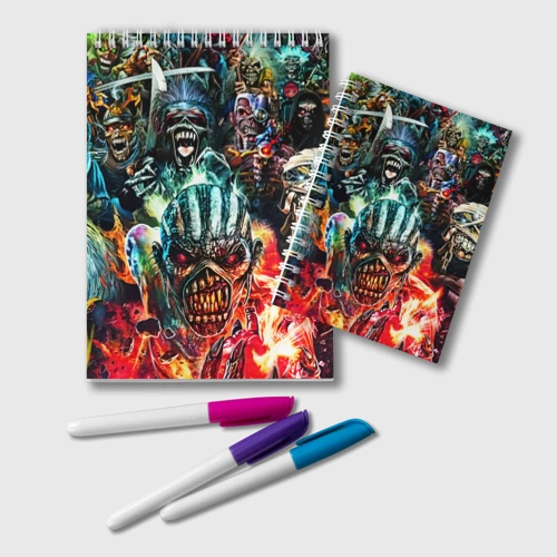 Блокнот Iron Maiden allover